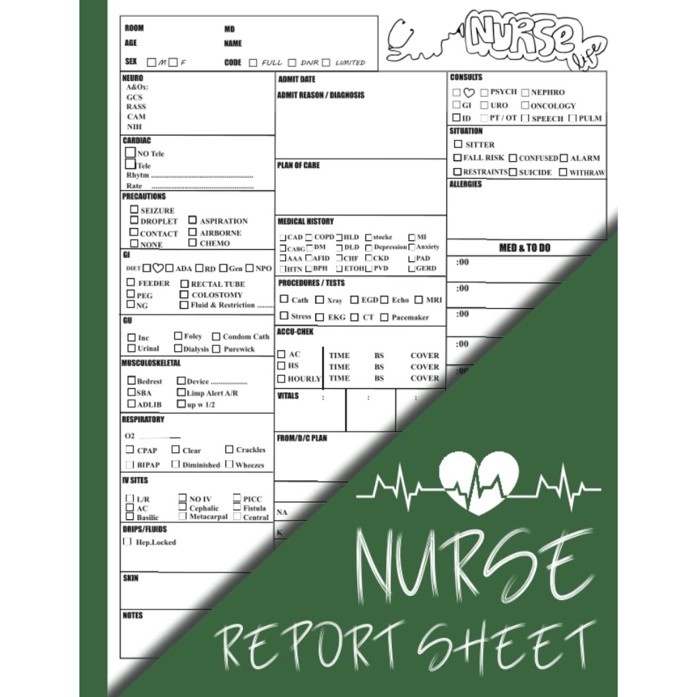 nurse brain sheet orthopedic