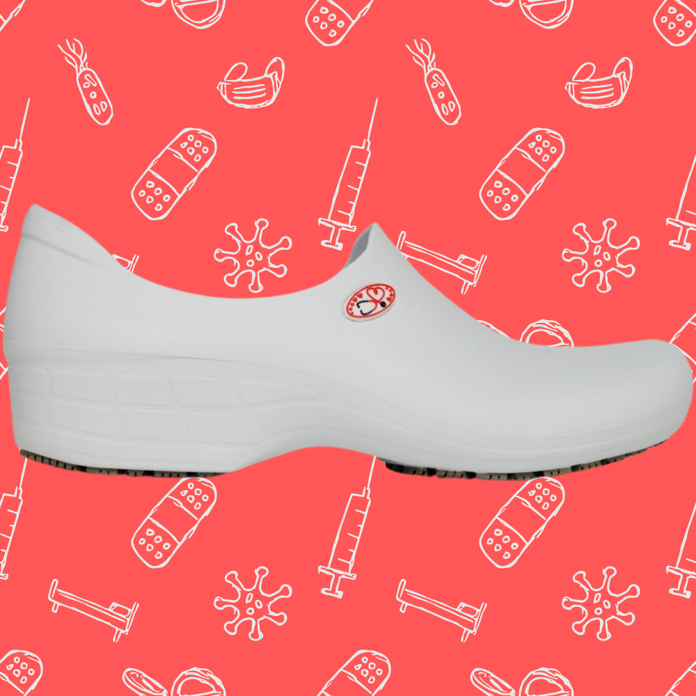 Comfy White Nursing Shoes for Tireless Healthcare Heroes