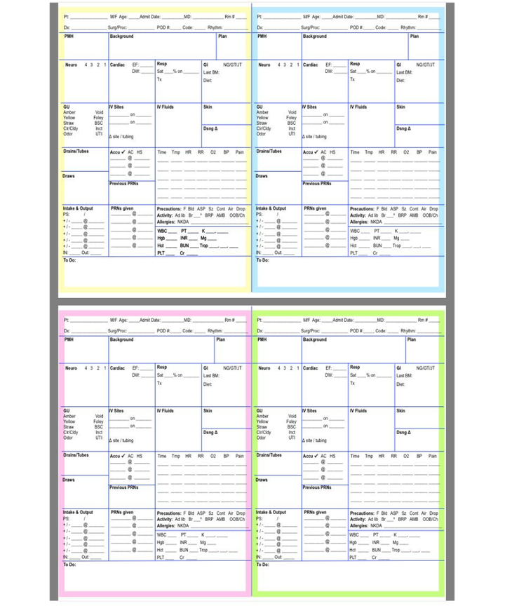 Nurse Brain: Creating Your Nursing Report Sheet